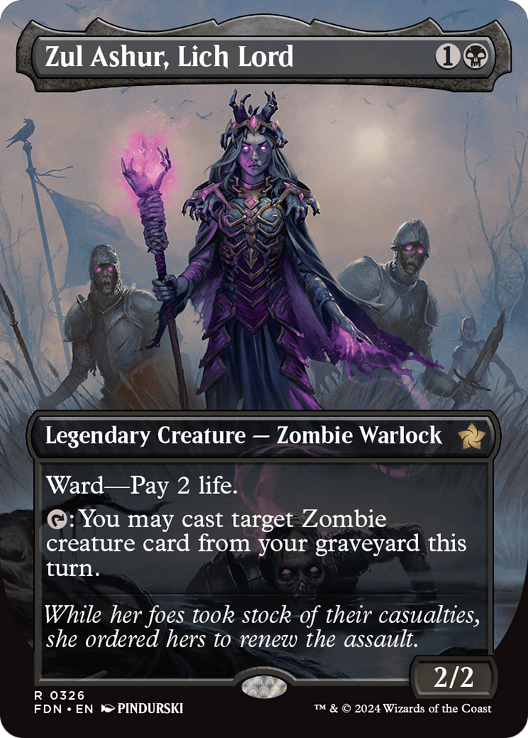 Zul Ashur, Lich Lord (Borderless) [Foundations] | Tabernacle Games