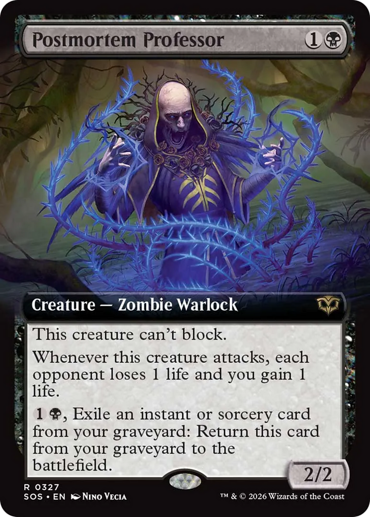 Postmortem Professor (Extended Art) [Secrets of Strixhaven] | Tabernacle Games