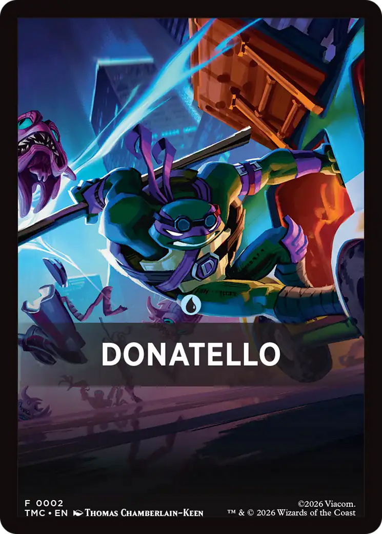 Donatello Theme Card [Teenage Mutant Ninja Turtles Commander Tokens] | Tabernacle Games