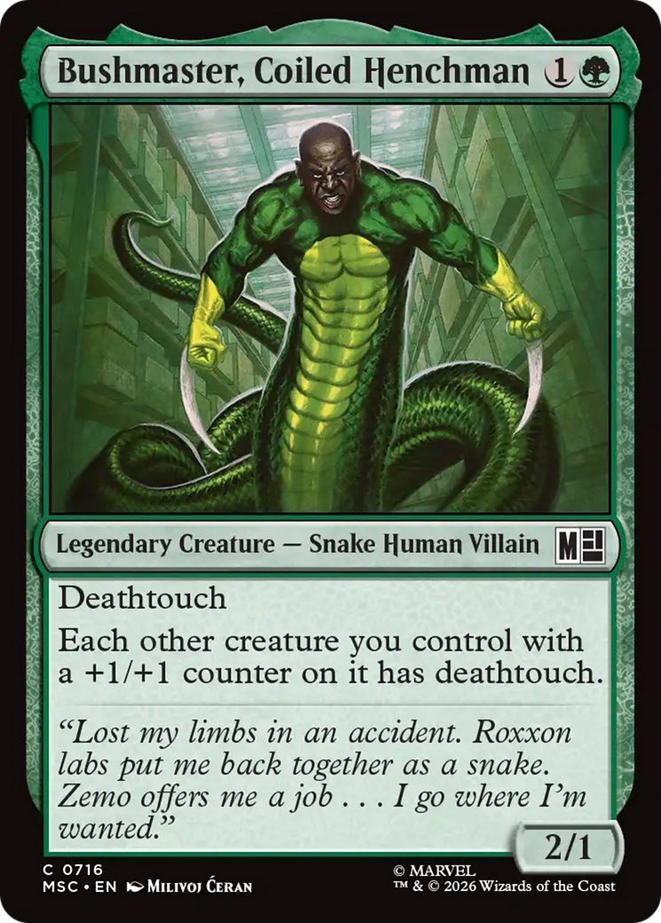 Bushmaster, Coiled Henchman [Marvel Super Heroes Commander] | Tabernacle Games