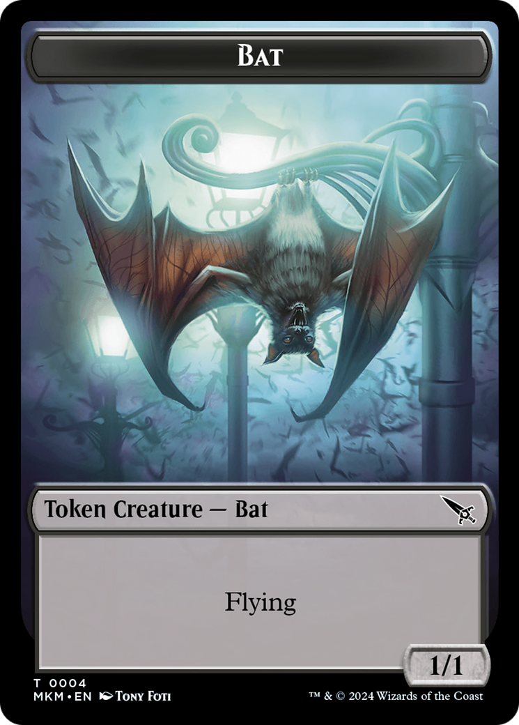 Thopter (0020) // Bat Double-Sided Token [Murders at Karlov Manor Tokens] | Tabernacle Games