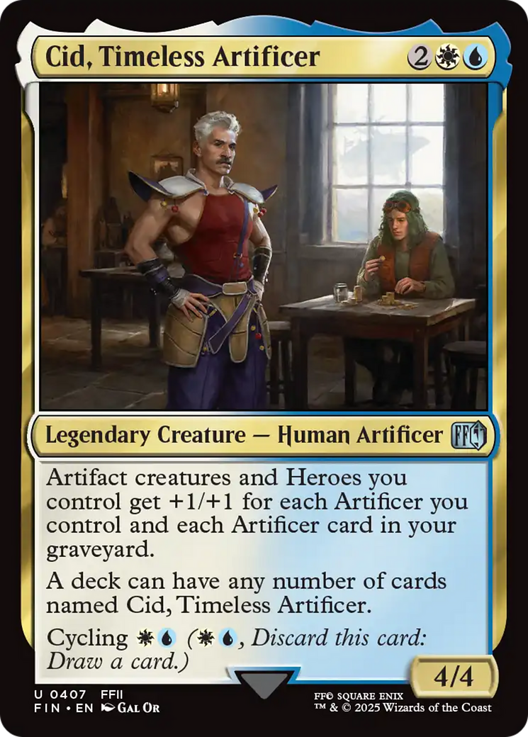 Cid, Timeless Artificer (0407) [FINAL FANTASY] | Tabernacle Games