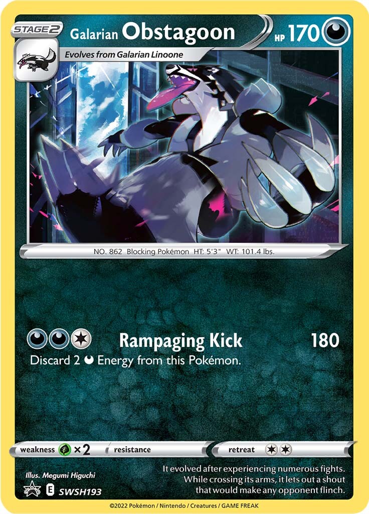 Galarian Obstagoon (SWSH193) [Sword & Shield: Black Star Promos] | Tabernacle Games