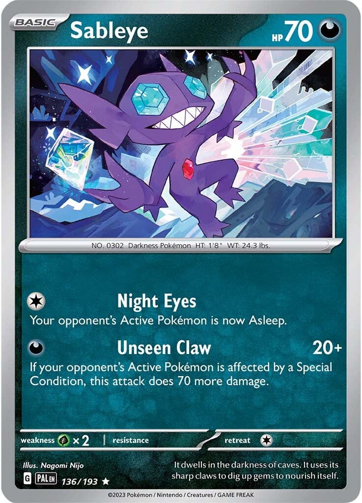 Sableye (136/193) [Scarlet & Violet: Paldea Evolved] | Tabernacle Games