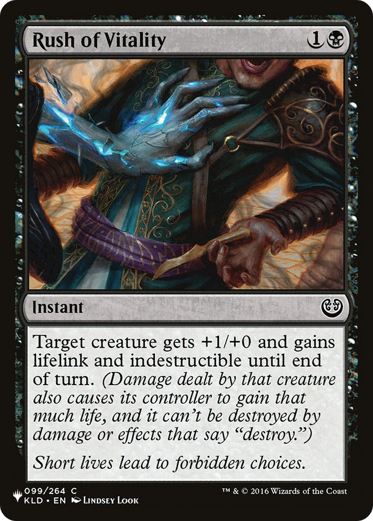 Rush of Vitality [The List] | Tabernacle Games