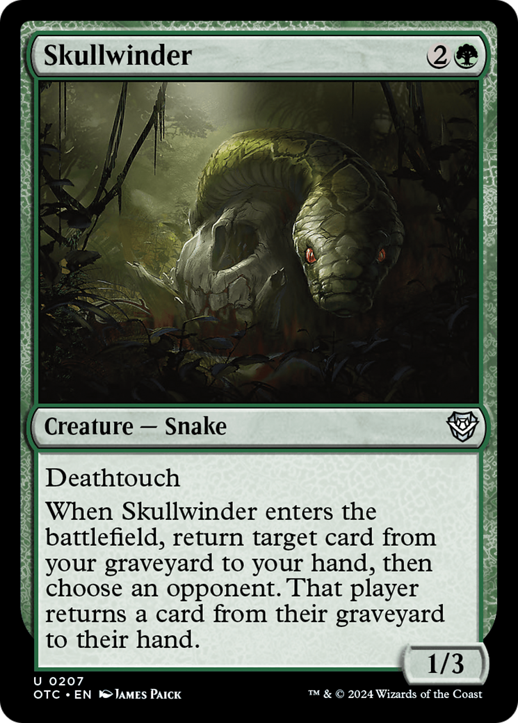 Skullwinder [Outlaws of Thunder Junction Commander] | Tabernacle Games