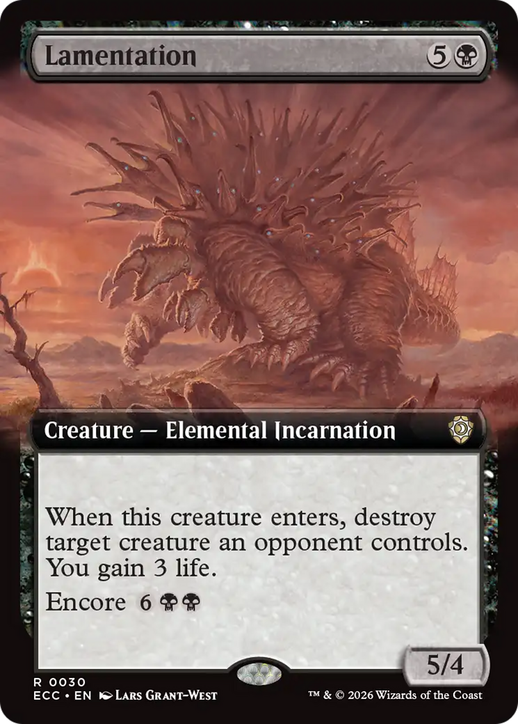 Lamentation (Extended Art) [Lorwyn Eclipsed Commander] | Tabernacle Games