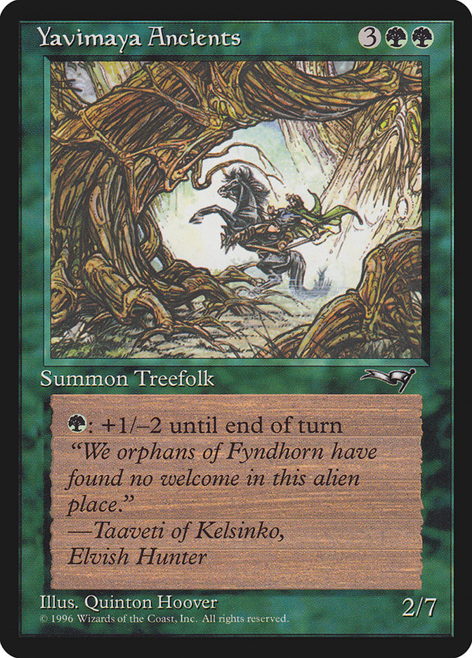 Yavimaya Ancients (Horse Art) [Alliances] | Tabernacle Games