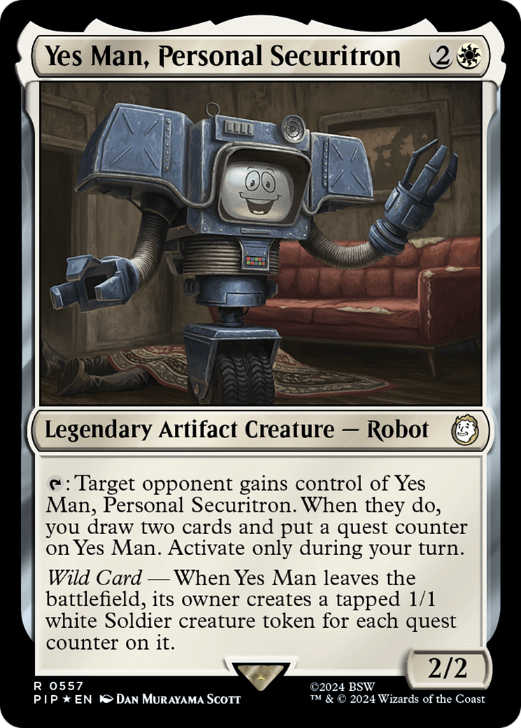 Yes Man, Personal Securitron (Surge Foil) [Fallout] | Tabernacle Games