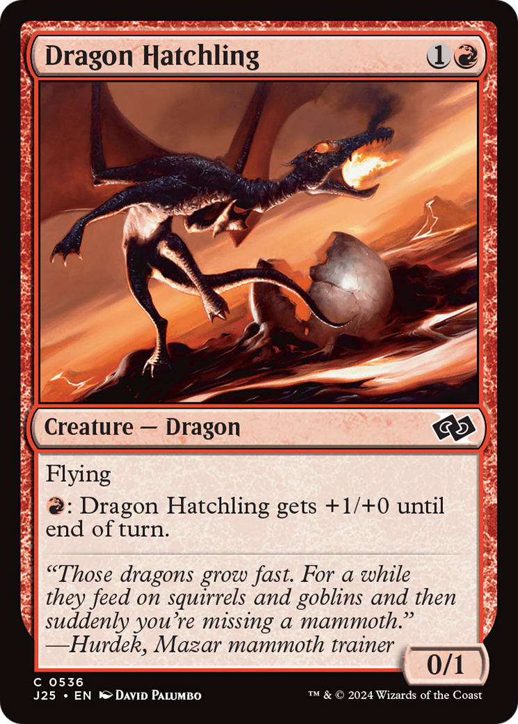 Dragon Hatchling [Foundations Jumpstart] | Tabernacle Games