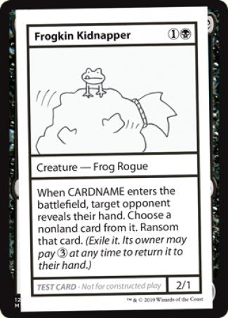 Frogkin Kidnapper (2021 Edition) [Mystery Booster Playtest Cards] | Tabernacle Games