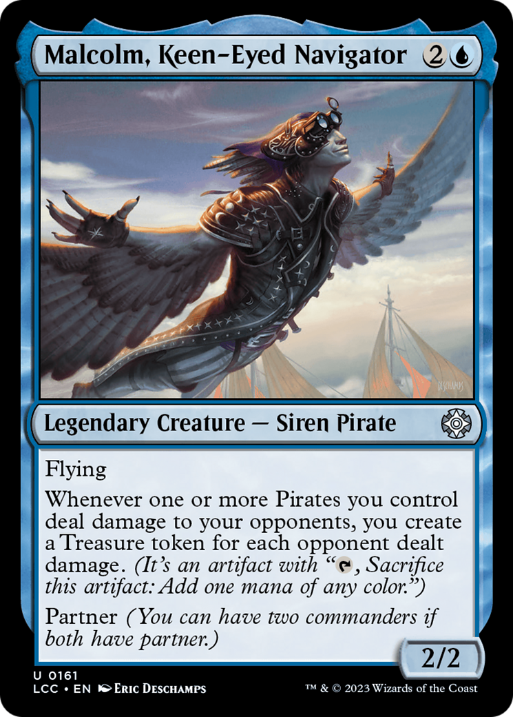 Malcolm, Keen-Eyed Navigator [The Lost Caverns of Ixalan Commander] | Tabernacle Games