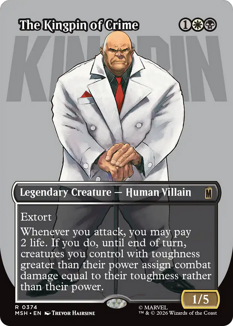 The Kingpin of Crime (Borderless) (0374) [Marvel Super Heroes] | Tabernacle Games