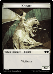 Knight // Food (0012) Double-Sided Token [Wilds of Eldraine Tokens] | Tabernacle Games