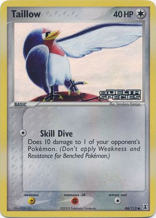 Taillow (86/113) (Stamped) [EX: Delta Species] | Tabernacle Games