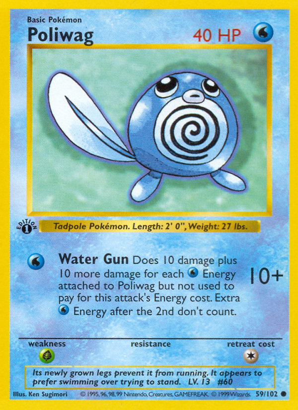 Poliwag (59/102) (Shadowless) [Base Set 1st Edition] | Tabernacle Games