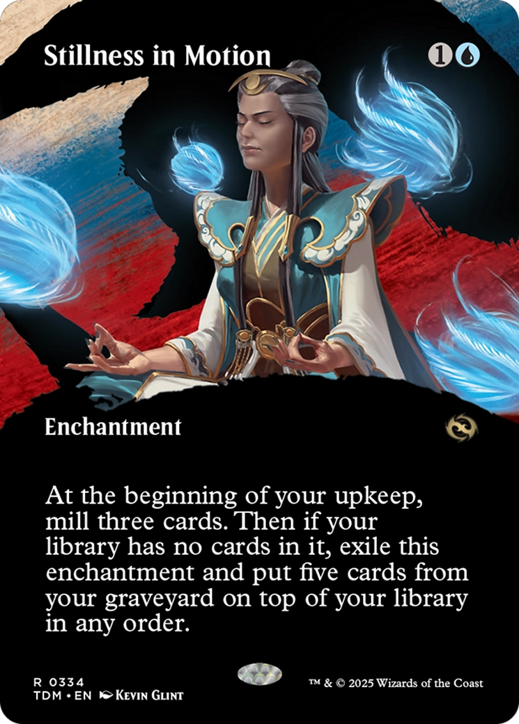 Stillness in Motion (Borderless) [Tarkir: Dragonstorm] | Tabernacle Games