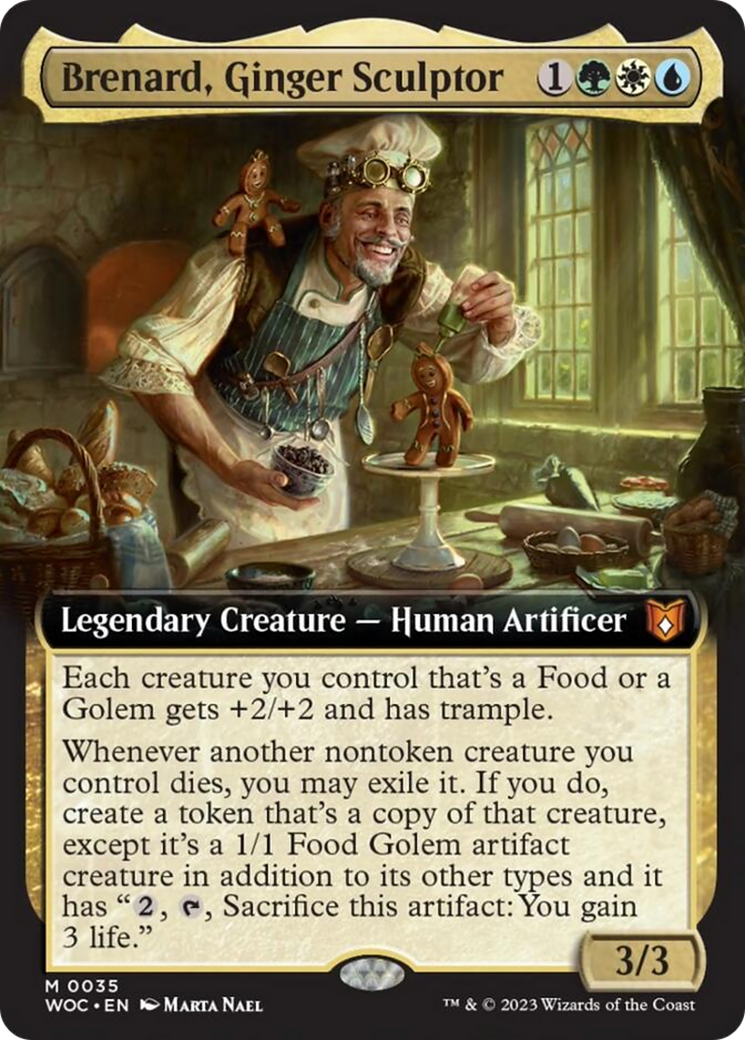 Brenard, Ginger Sculptor (Extended Art) [Wilds of Eldraine Commander] | Tabernacle Games