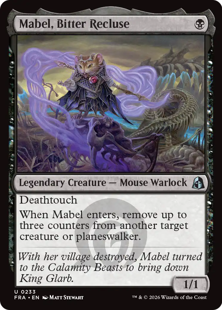 Mabel, Bitter Recluse [Reality Fracture] | Tabernacle Games