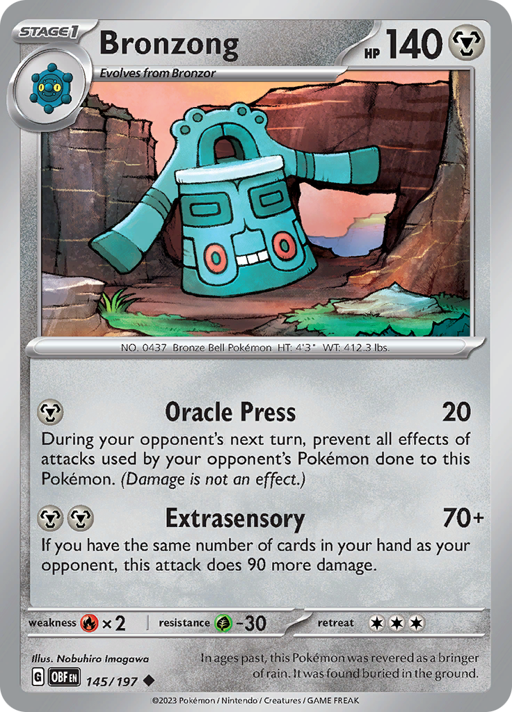 Bronzong (145/197) [Scarlet & Violet: Obsidian Flames] | Tabernacle Games