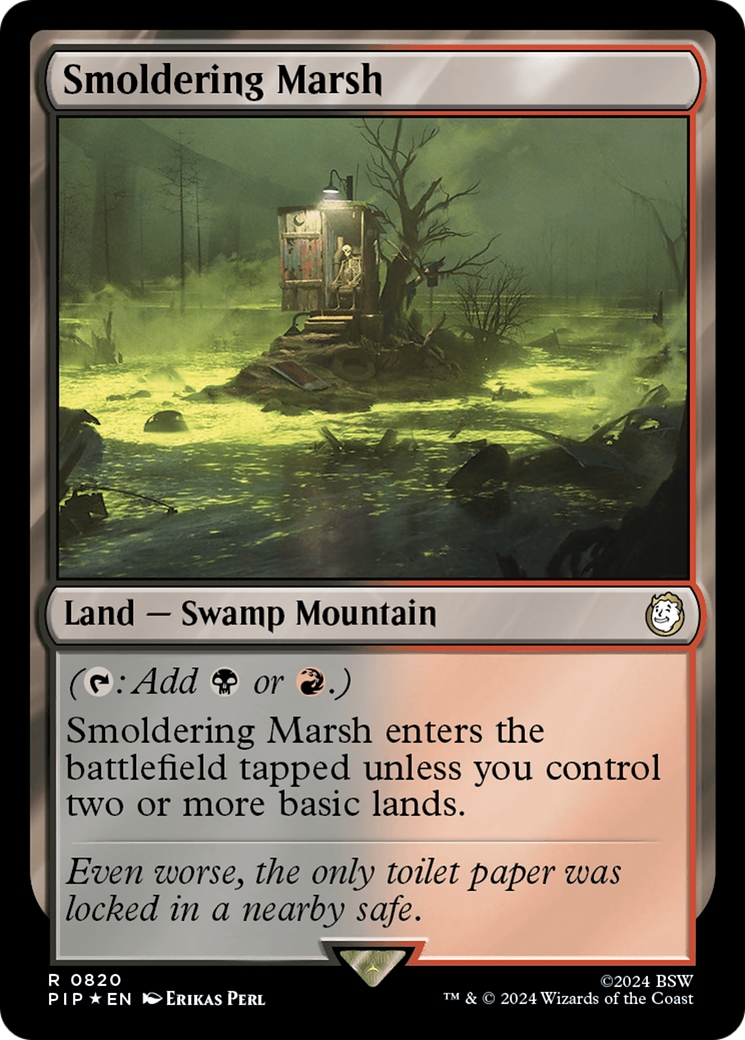 Smoldering Marsh (Surge Foil) [Fallout] | Tabernacle Games