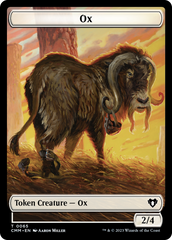 Phyrexian Golem // Ox Double-Sided Token [Commander Masters Tokens] | Tabernacle Games