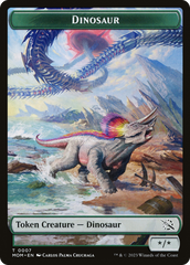 Elemental (09) // Dinosaur Double-Sided Token [March of the Machine Tokens] | Tabernacle Games