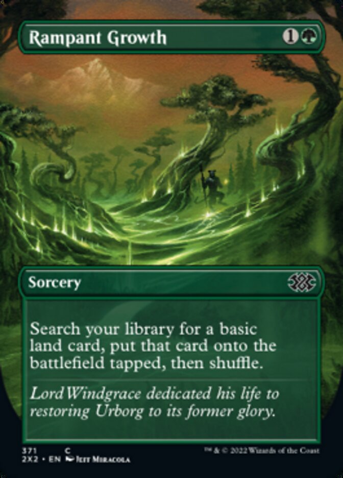 Rampant Growth (Borderless Alternate Art) [Double Masters 2022] | Tabernacle Games