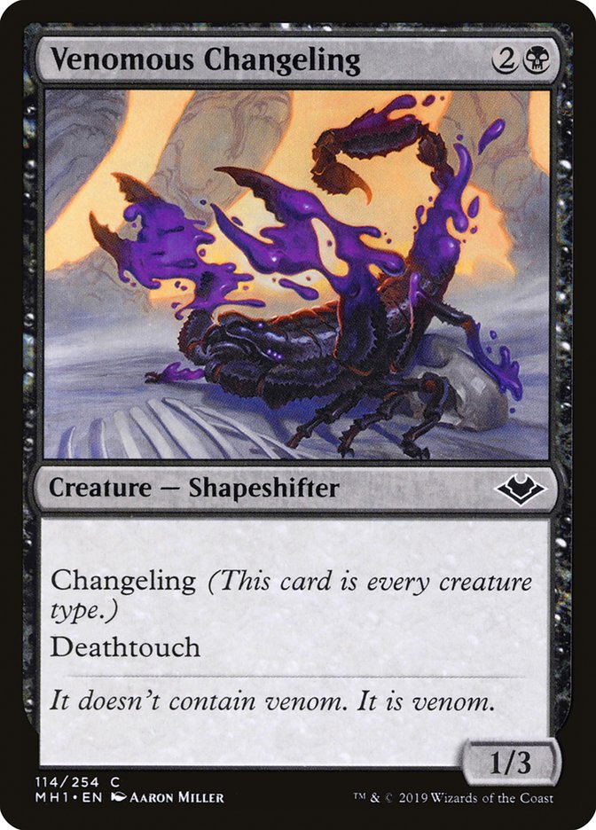 Venomous Changeling [Modern Horizons] | Tabernacle Games