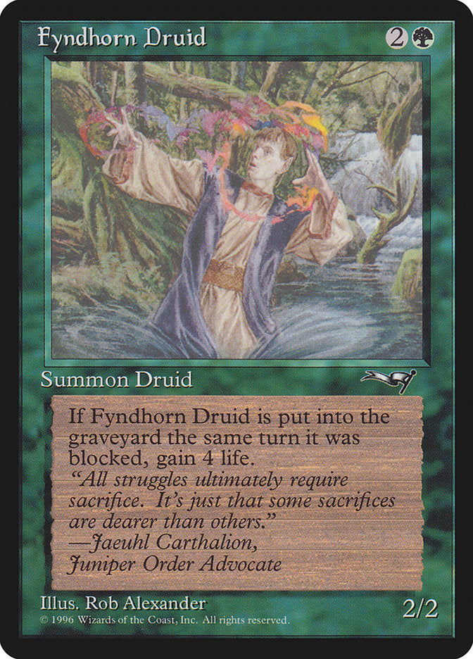 Fyndhorn Druid (Flame Circle) [Alliances] | Tabernacle Games