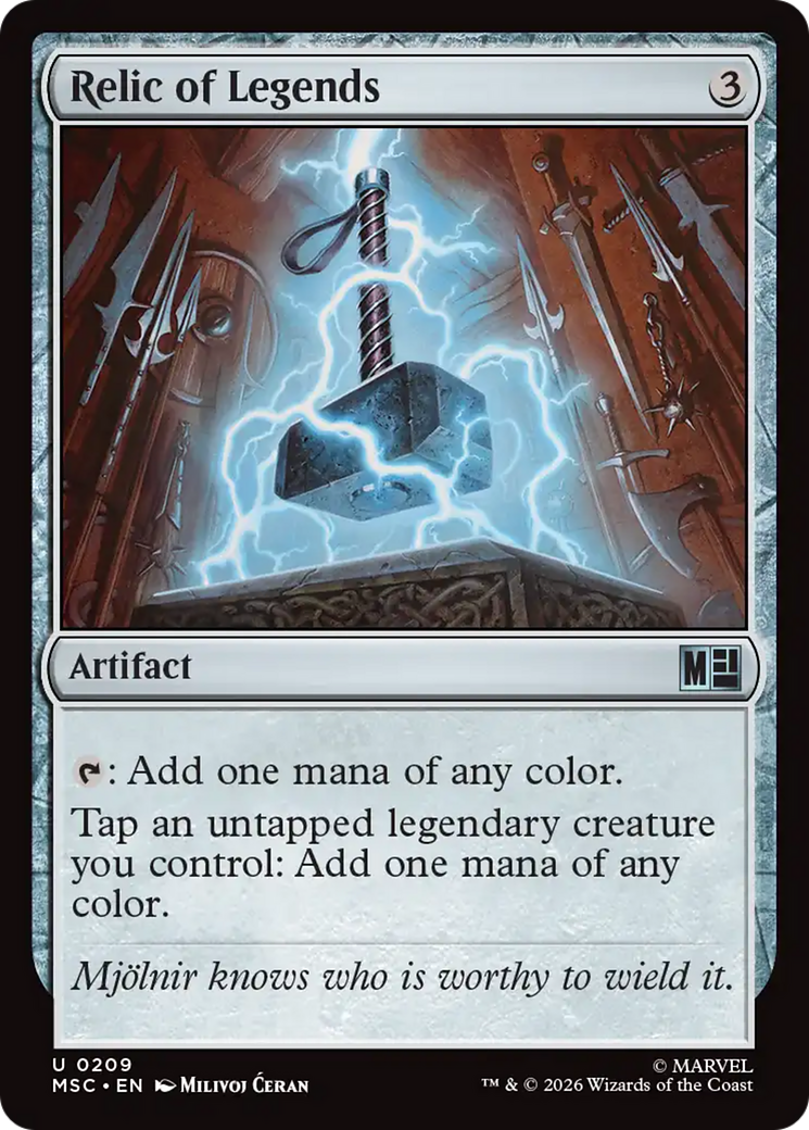 Relic of Legends [Marvel Super Heroes Commander] | Tabernacle Games