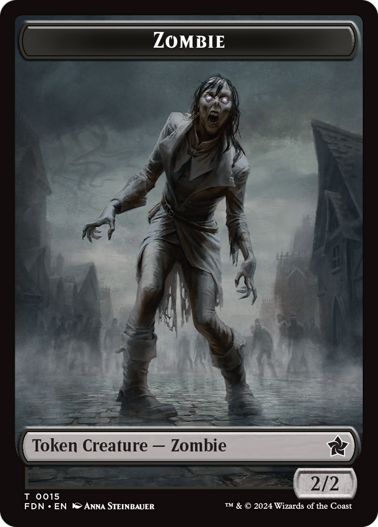 Rat (0014) // Zombie Double-Sided Token [Foundations Tokens] | Tabernacle Games