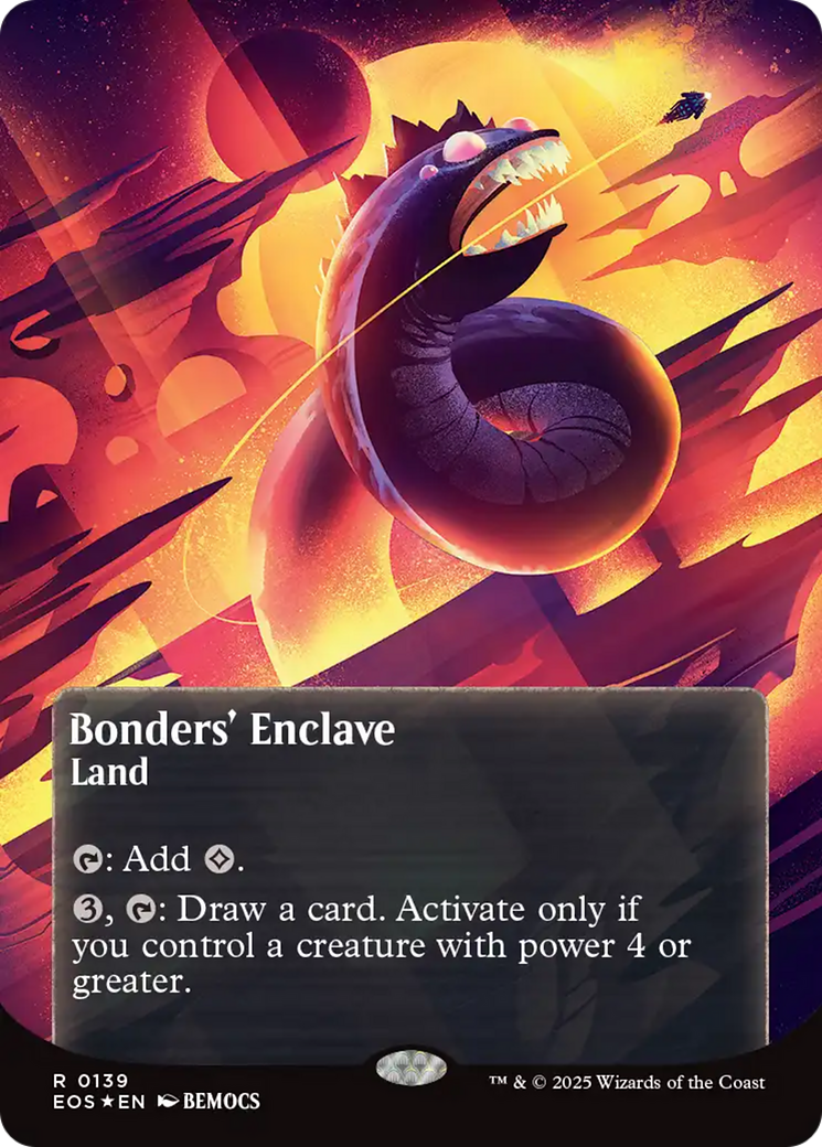 Bonders' Enclave (0136) (Borderless) (Galaxy Foil) [Edge of Eternities: Stellar Sights] | Tabernacle Games