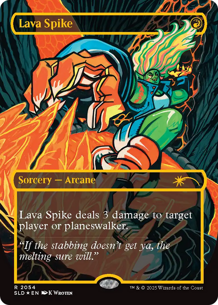 Lava Spike (2054) (Raised Foil) [Secret Lair Drop Series] | Tabernacle Games