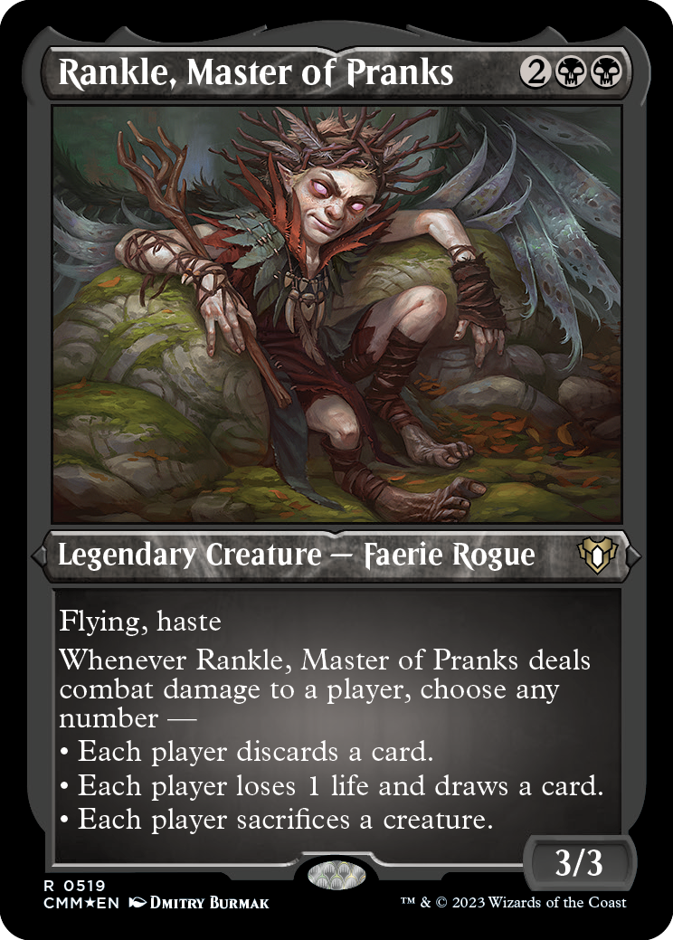 Rankle, Master of Pranks (Foil Etched) [Commander Masters] | Tabernacle Games