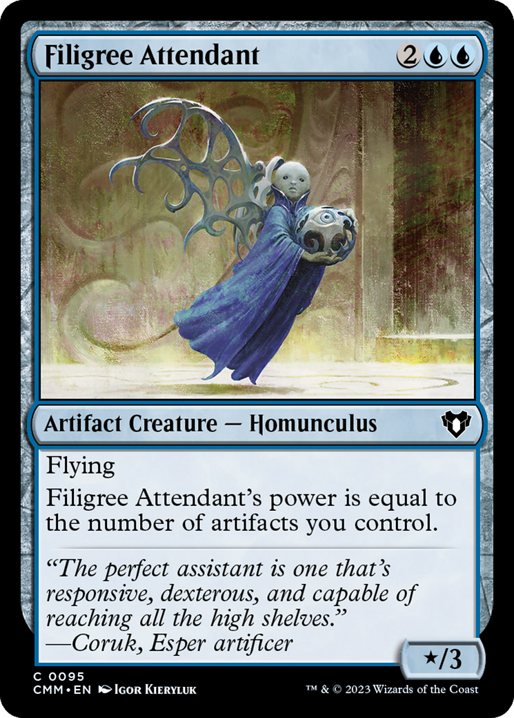 Filigree Attendant [Commander Masters] | Tabernacle Games