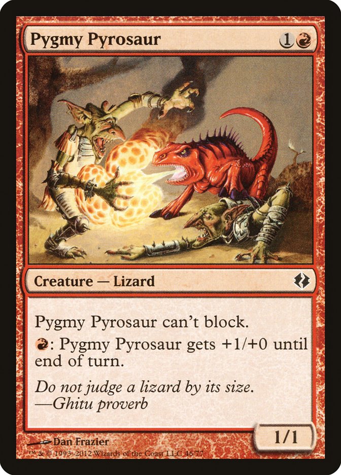 Pygmy Pyrosaur [Duel Decks: Venser vs. Koth] | Tabernacle Games