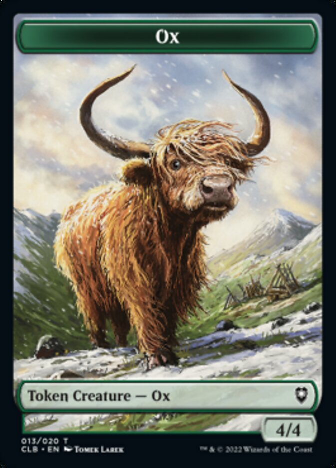 Ox Token [Commander Legends: Battle for Baldur's Gate Tokens] | Tabernacle Games