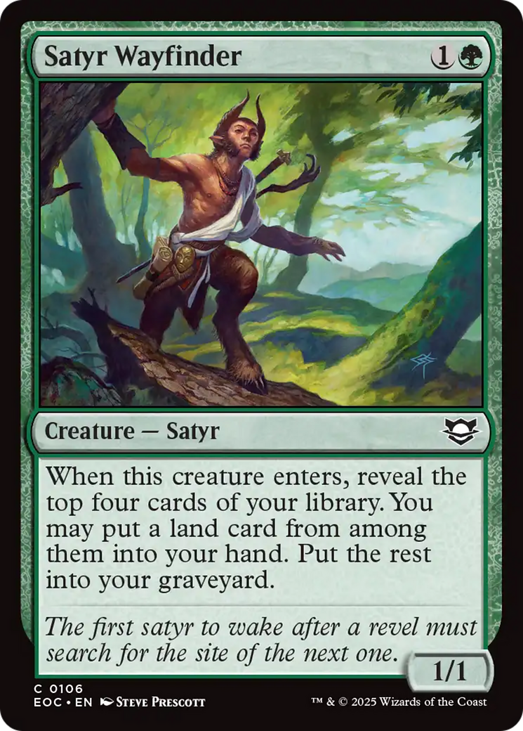 Satyr Wayfinder [Edge of Eternities Commander] | Tabernacle Games