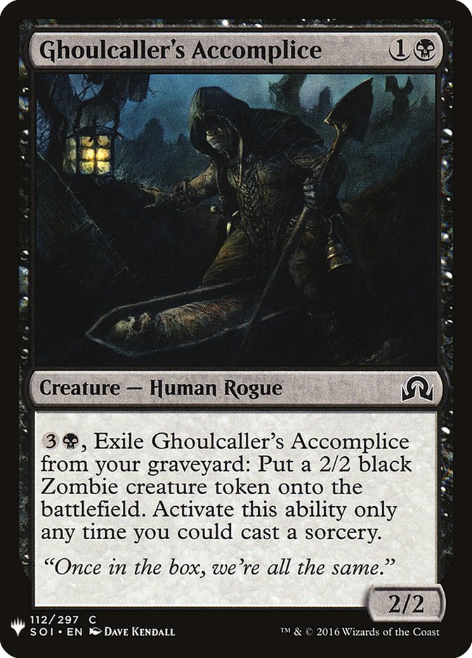 Ghoulcaller's Accomplice [Mystery Booster] | Tabernacle Games