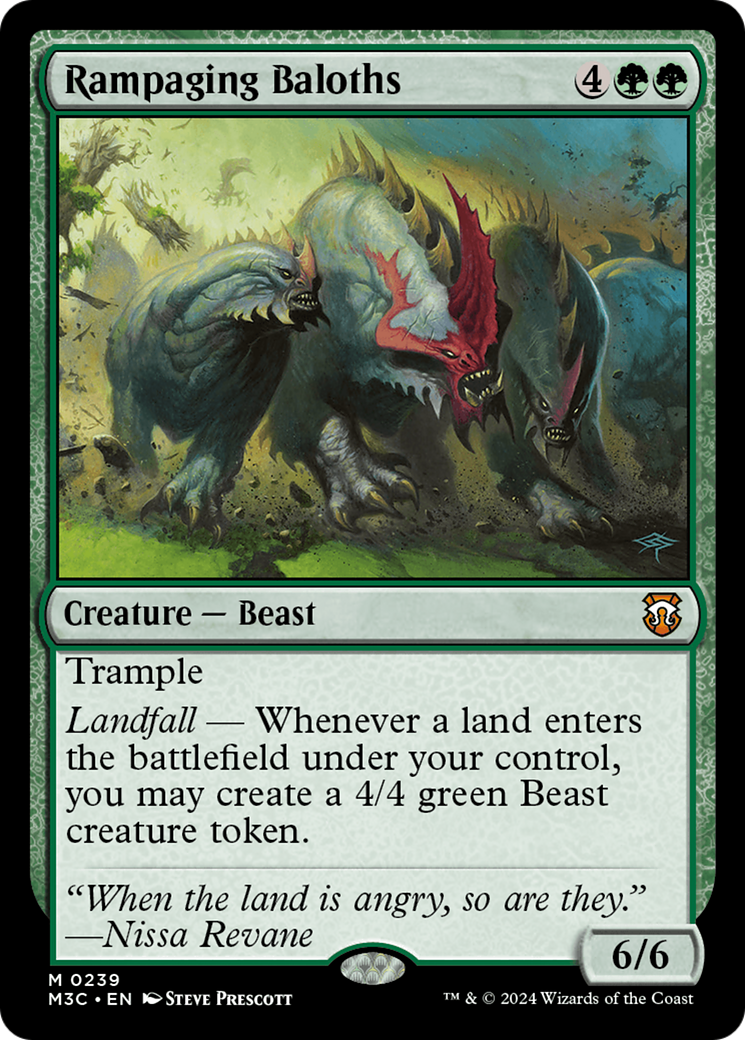 Rampaging Baloths (Ripple Foil) [Modern Horizons 3 Commander] | Tabernacle Games