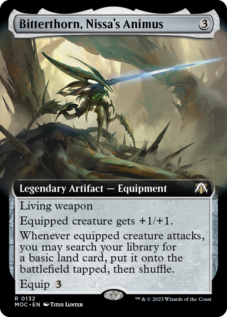 Bitterthorn, Nissa's Animus (Extended Art) [March of the Machine Commander] | Tabernacle Games