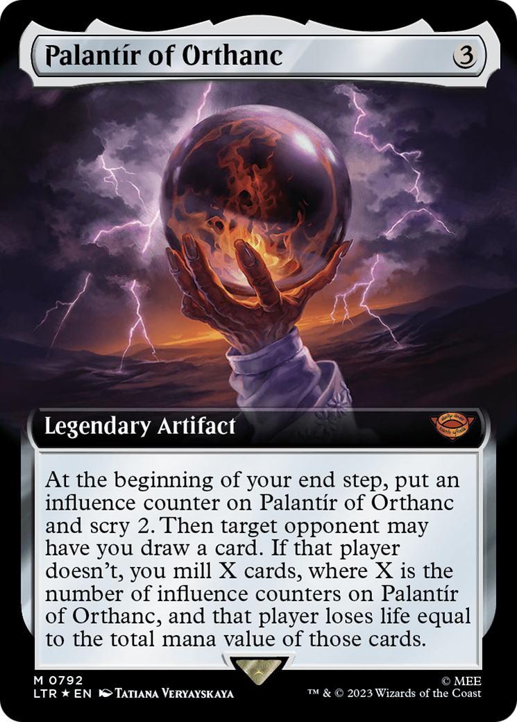 Palantir of Orthanc (Extended Art) (Surge Foil) [The Lord of the Rings: Tales of Middle-Earth] | Tabernacle Games