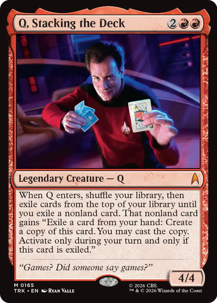 Q, Stacking the Deck [Star Trek] | Maze of Fitzroy