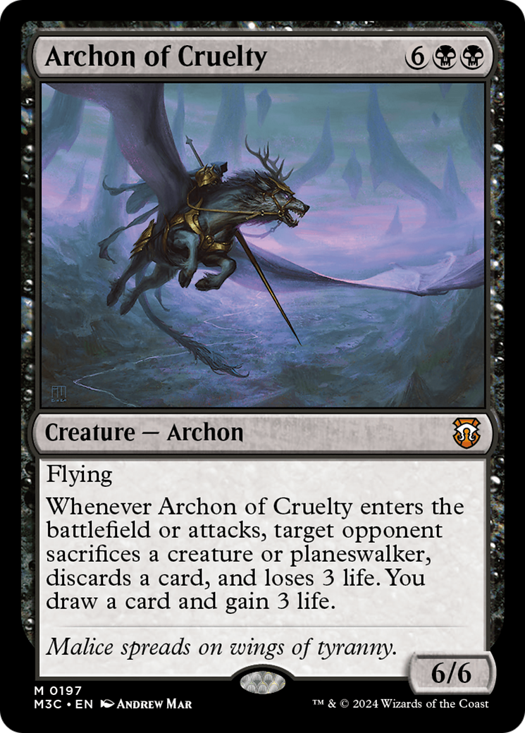 Archon of Cruelty [Modern Horizons 3 Commander] | Tabernacle Games