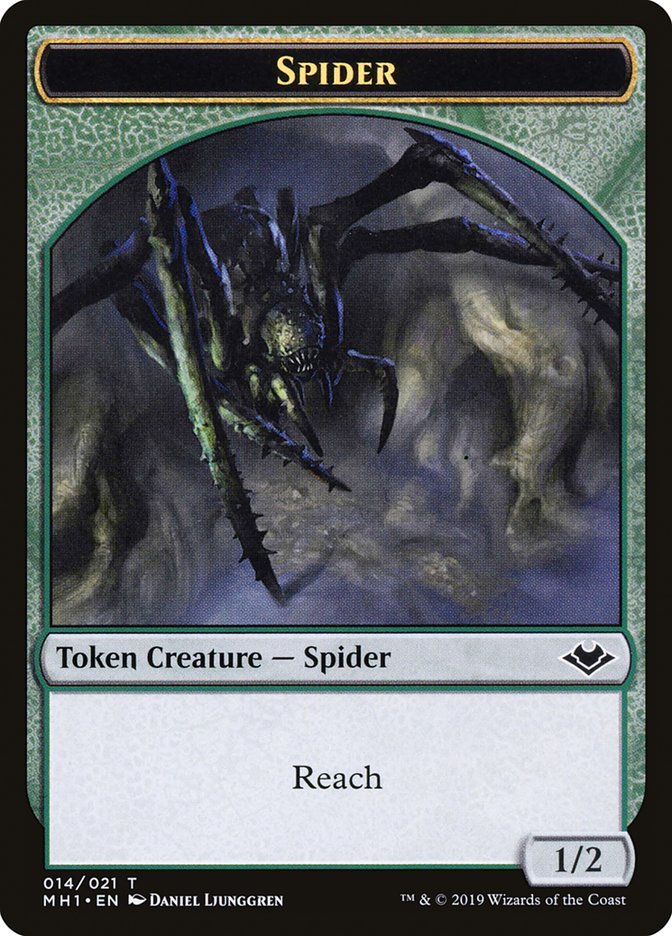 Zombie (007) // Spider (014) Double-Sided Token [Modern Horizons Tokens] | Tabernacle Games