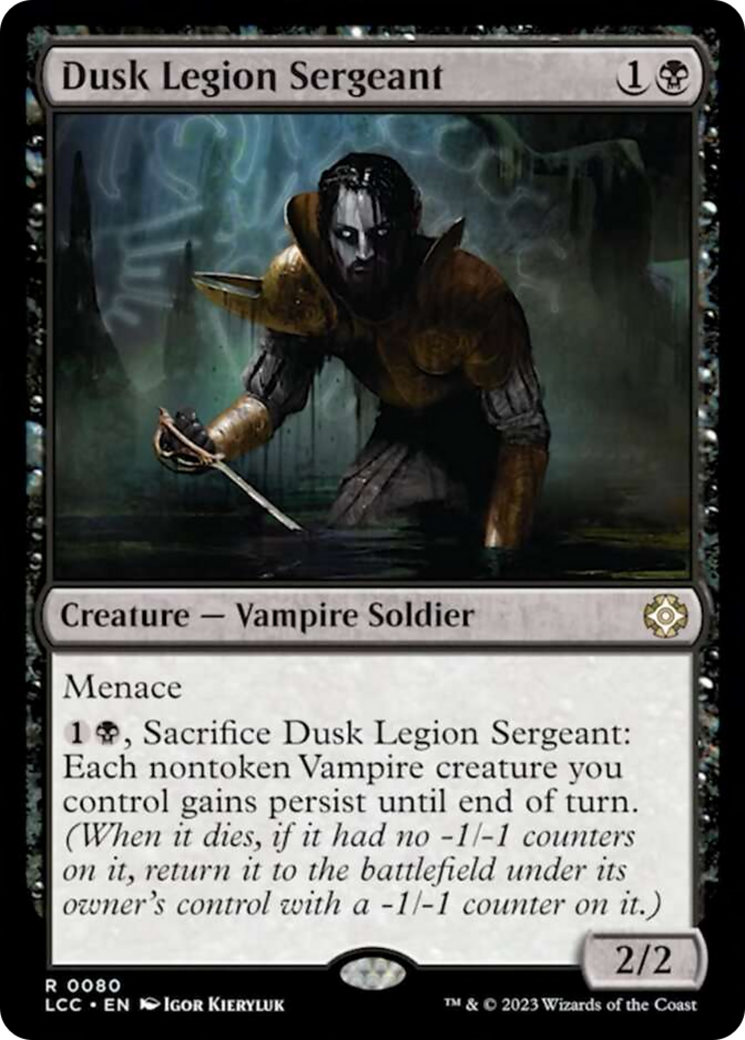 Dusk Legion Sergeant [The Lost Caverns of Ixalan Commander] | Tabernacle Games