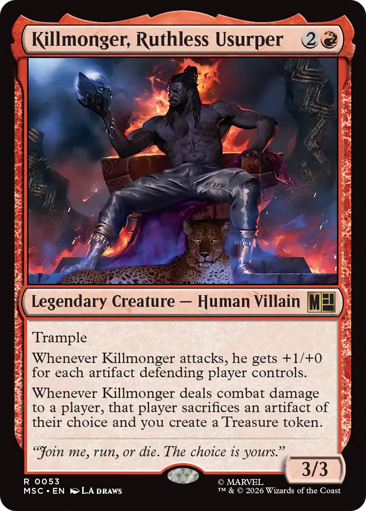 Killmonger, Ruthless Usurper (Surge Foil) [Marvel Super Heroes Commander] | Tabernacle Games