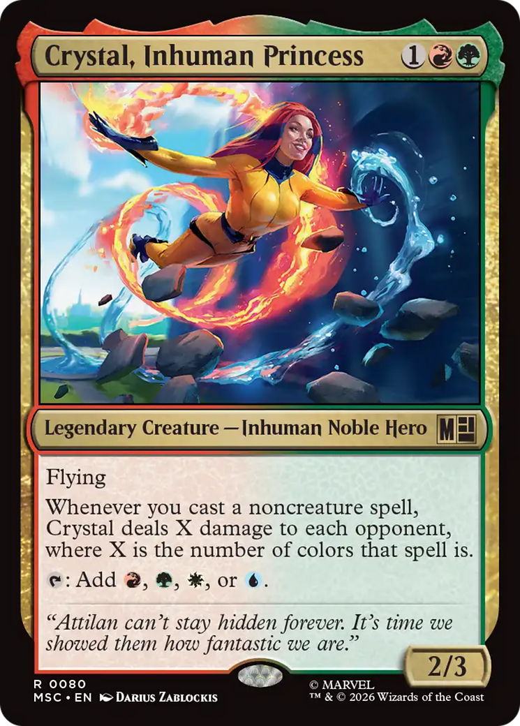 Crystal, Inhuman Princess (Surge Foil) [Marvel Super Heroes Commander] | Tabernacle Games