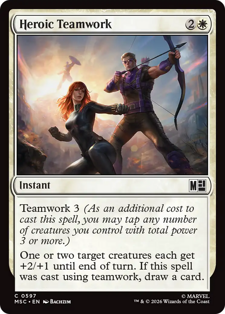 Heroic Teamwork [Marvel Super Heroes Commander] | Tabernacle Games